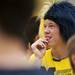 Michigan freshman Paul McPherson came to the viewing with an interesting haircut on Saturday. Daniel Brenner I AnnArbor.com